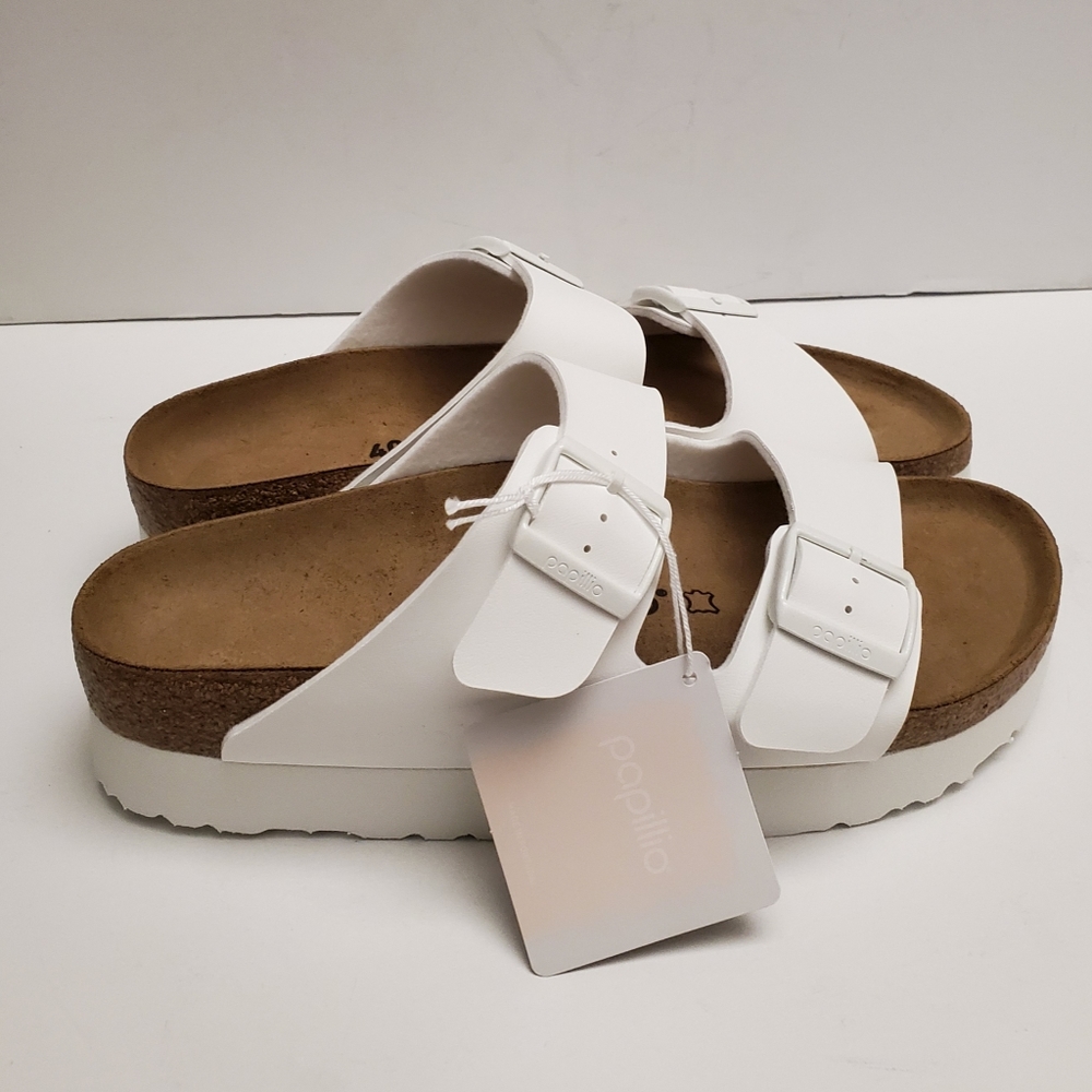 Birkenstock Papillio White Platform Sandals - Picture 3 of 9